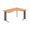 OFFICE PRO s.r.o. HOBIS kancelársky stôl pracovný tvarový, ergo ľavý - FE 2005 L, buk