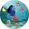 CUKROVÁ TLAČ jedlý obrázok na tortu Cukrová hmota RYBKA NEMO DORY SADA 2