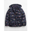 Detská bunda - Dole bunda 4f 164 (Gap Winter Navy bunda s kvetmi 140/146)