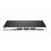 D-Link DGS-1210-28MP/E síťový přepínač Řízený L2 Gigabit Ethernet (10/100/1000) Podpora napájení po Ethernetu (PoE) 1U Černá, Šedá
