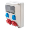 RZF-0544.9.211 - Zásuvková rozvodnica bez istenia, 9 modulov, 2x230V, 2x400V, IP44