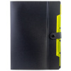 RAXTOL obal A4 gombík a priehradky čier-žltý 35540