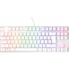 Genesis tichá herní klávesnice THOR 303 /TKL/RGB/Outemu Peach Silent/Drátová USB/US layout/Bílá NKG-2063