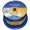 VERBATIM DVD-R 4,7GB/ 16x/ Injekt printable Non ID/ 50pack/ spindle