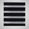 Roleta vzor zebra, 90 x 150 cm, čierna-ForU-240208