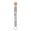 BIBS x LIBERTY klip na cumlík z BIO bavlny,Fossil Grey