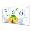 Nástenný panel Citrón kostka ľadu kuchyňa 100x50 cm