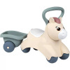 Little Smoby: Detské odrážadlo Baby Pony s prívesom - ružovo-sivé