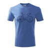 Bicykel názvy - Tričko detské bavlnené - 158 cm/12 rokov ( Svetlomodrá )
