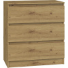 TopEshop Malwa komoda 40x70x77 cm dub artisan (KOMODA, SKRIŇA, KNIHOVNA, 3 ZÁSUVKY, M3, REMESELNÝ DUB)