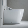 DURAVIT ME by Starck samostatne stojace WC pre SensoWash, ku stene, s hlbokým splachovaním, 370 x 600 mm, biela, s povrchom WonderGliss, 21695900001