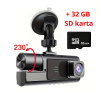 Kamera do auta + 32 GB SD karta (Sledujte svoje jazdy v reálnom čase . Vysoké rozlíšenie ️, nočné videnie  a 32 GB SD karta pre ukladanie záznamov .)
