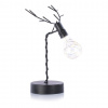 DecoKing Vianočná stolná LED lampa na batérie REINDEER INDUSTRIAL čierna