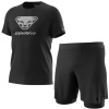 Komplet DYNAFIT Graphic Cotton M Black + Alpine Pro 2/1 Shorts M Black Out