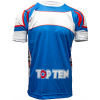 TOP TEN T-Shirt “Elastic” - red-black, size L Size: XXL, Color: Blue - White