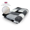 DRYBED Premium Vet Bed Patchwork čierny 100 x 75 cm