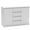 2 dverová komoda so 4 šuplíkmi HANY NEW 010 Farba: Biela