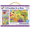 4 Puzzle v krabici - Dinosaury - Galt V zemi dinosaurů 4v1 12,16,20,24 dielov