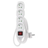EMOS SK s.r.o. Predlžovací kábel 2 m / 4 zásuvky / s vypínačom / biely / PVC / 1 mm2 - P1412