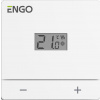 ENGO Controls EASY-BATW - regulátor teploty, batériový, biely, denný, na povrch