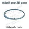 Náplň pre 3D pero, ABS - 1,75 mm - strieborná (cena za 1 m)