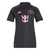 adidas Womens adidas Inter Miami Messi 10 Away Shirt 25/26 Black/Pink 12 (M)