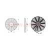 ACI sahara univerzální 12 V, vnější průměr 360 mm, průměr vrtule 330 mm, tloušťka 52 mm, 7,1 A, proud vzduchu 1750 m3/h, sání