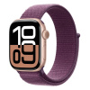 Apple Watch Series 10 GPS + Cellular 46mm Rose Gold Aluminium Case with Plum Sport Loop (Apple Watch Series 10 GPS + Cellular 46mm Rose Gold Aluminium Case with Plum Sport Loop)