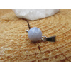 Chalcedonový přívěsek - kulička hladká, 8mm (přívěsek chalcedon krajkový)