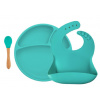 MINIKOIOI Set na stolovanie BLW II Aqua green