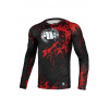 PitBull West Coast - pánský LS rashguard BLOOD DOG 2 černý M