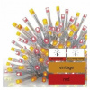 Standard LED spojovacia reťaz pulzujúca – cencúle, 2,5 m, vonkajšia, červená/vintage (EMOS
