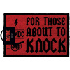 CurePink AC/DC For Those About To Knock GP85128 červená 60 x 40 cm