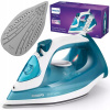 Naparovacia žehlička Philips 2100 W s keramickou žehliacou plochou, 30 g/min, parný ráz 140 g/min, modrá