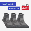 DECATHLON Športové ponožky RS 500 stredne vysoké 3 páry sivé 39-42
