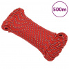 vidaXL Lodné lano červené 3 mm 500 m polypropylén
