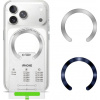 Tech-PČervenáect Magnetické platne Tech-PČervenáect MMP-210 Magnetic MagSafe Ring pre puzdrá bez Magsafe, čierna / tmavomodrá