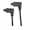 Kábel PremiumCord Toslink 90° - Toslink 90°, hrúbka kábla:4.0 mm, dĺžka 1 m