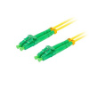 LANBERG optický patch cord SM LC/APC-LC/APC duplex 1m LSZH G657A1 průměr 3mm, barva žlutá FO-LALA-SD11-0010-YE