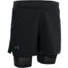 Pánske šortky Under Armour Men's UA Iso-Chill Run 2-in-1 Shorts - black/reflective - Čierny (S)