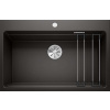 Blanco Etagon 8 Silgranitový drez, 78x51 cm, s pojazdmi, čierna 525893