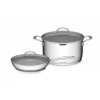 G21 Sada riadu Gourmet Miracle s cedníkom, 4 diely, nerez/greblón