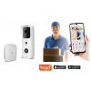 delight Sada smart Wi-Fi videovrátnika - s akumulátorom - MicroSD, FHD, PIR - biela