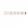 iGET HOME Power 4 USB - WiFi múdra predlžka 4x 230V + 4x USB, samostatná, meranie spotreby, 3680W (75020804)