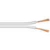 Reproduktorový kábel audio 2x2.5mm², 50m, meď, OFC (99,9% oxygen-free copper), biely