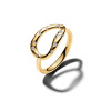 Pozlátený prsteň PANDORA Essence s organickým tvarovaním 58 164676C01-58