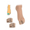 HealMed Korektor hallux valgus s návlekom na prst a palec - textilný 2ks