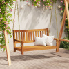zahrada-XL Záhradná hojdačka pre 2 osoby 110x56x58 cm z masívneho akáciového dreva 4105521