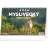 NOTIQUE Stolový Poľovnícky kalendár CZ 2026, 23,1 x 14,5 cm