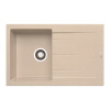 Pyramis Granitový drez s odkvapkávačom Athlos 1B 1D, beige, 79 x 50 cm